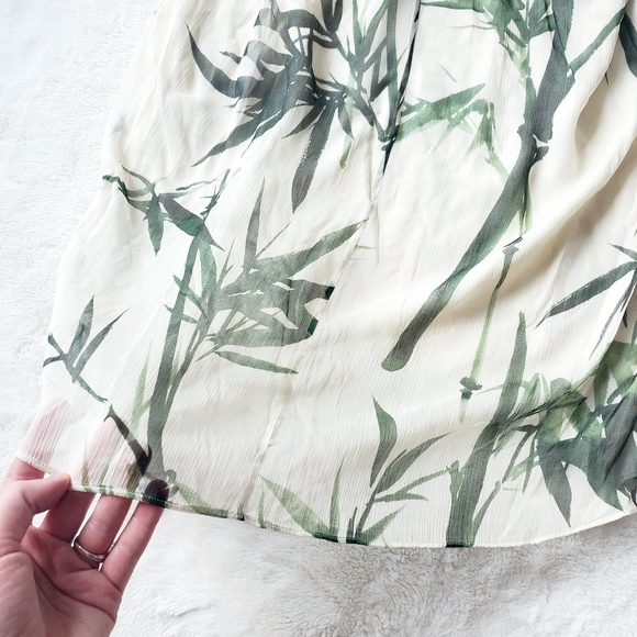 NWT MASSIMO DUTTI 100% silk bamboo print dress - Picture 6 of 8